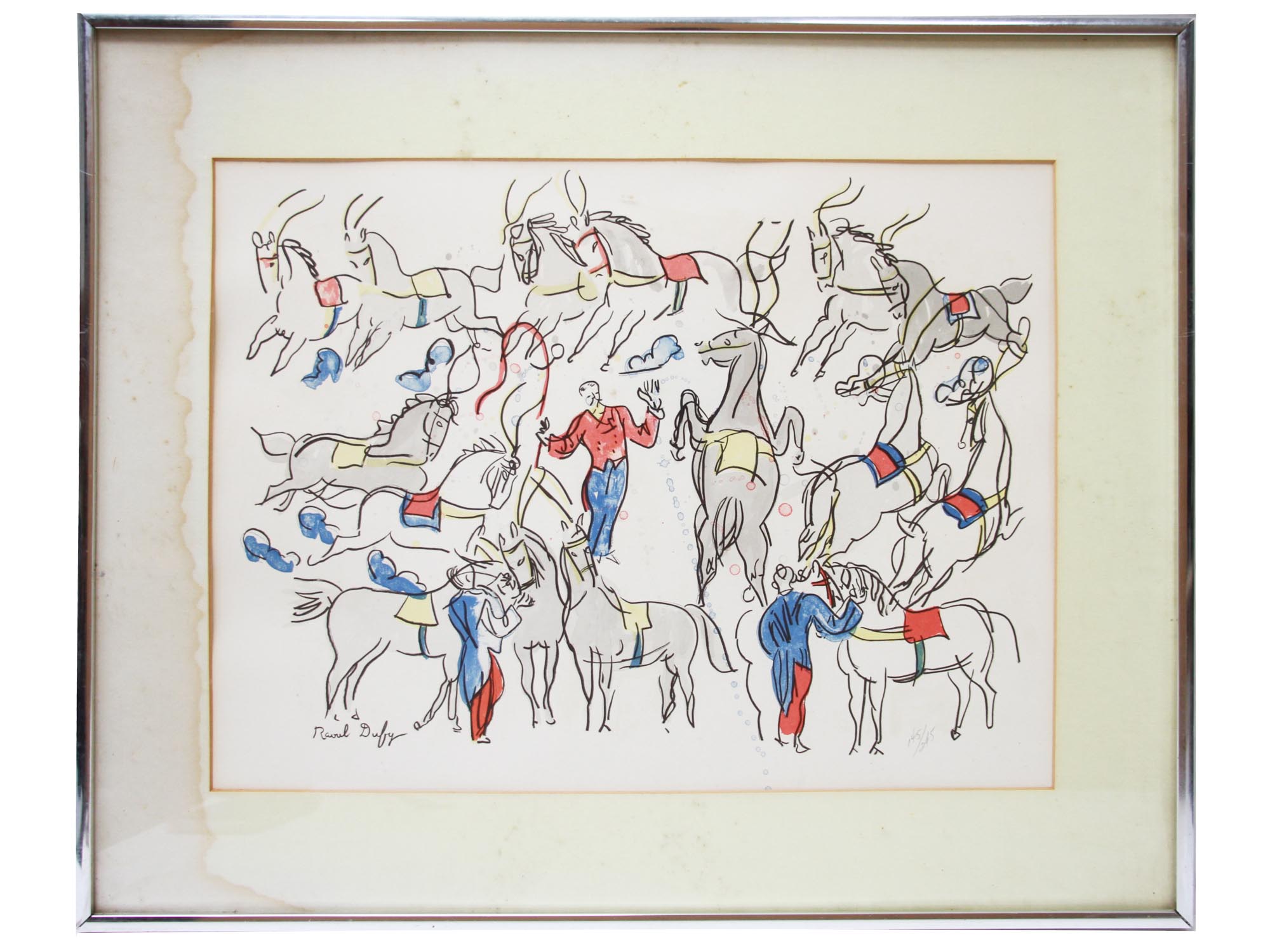 AFTER RAOUL DUFY FRENCH COLOR LITHOGRAPH CIRCUS